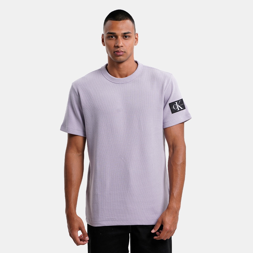 PC1 - shirt Purple J30J323489 - Calvin Klein Badge Waffle Men\'s T - Teniși  damă Calvin Klein Jeans