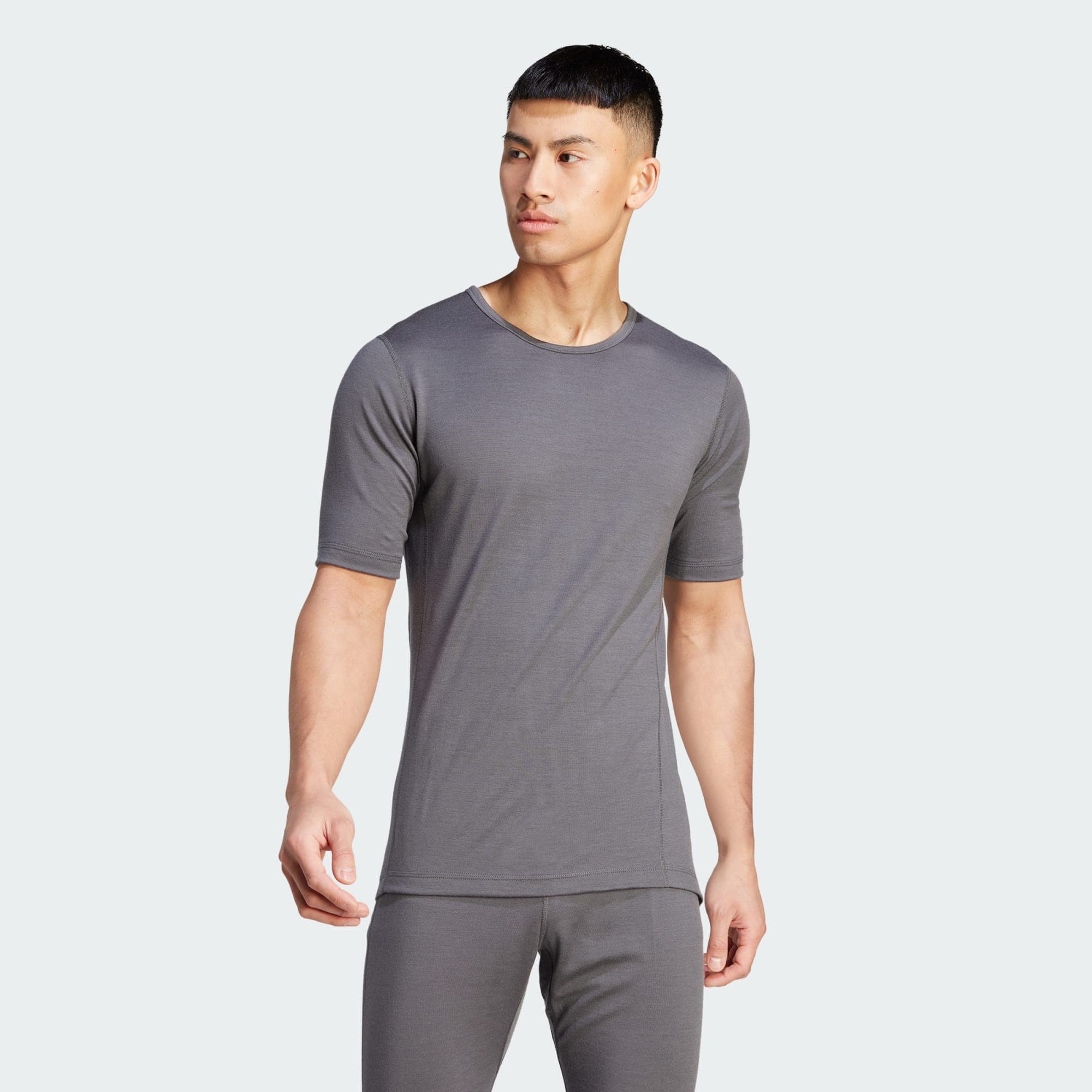 adidas Terrex Xperior Merino 200 Baselayer Short Sleeve Tee Grey