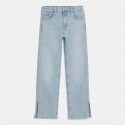 Tommy Jeans Girlfriend Bleached Hemp Βρεφικό Τζιν Παντελόνι Μπλε
