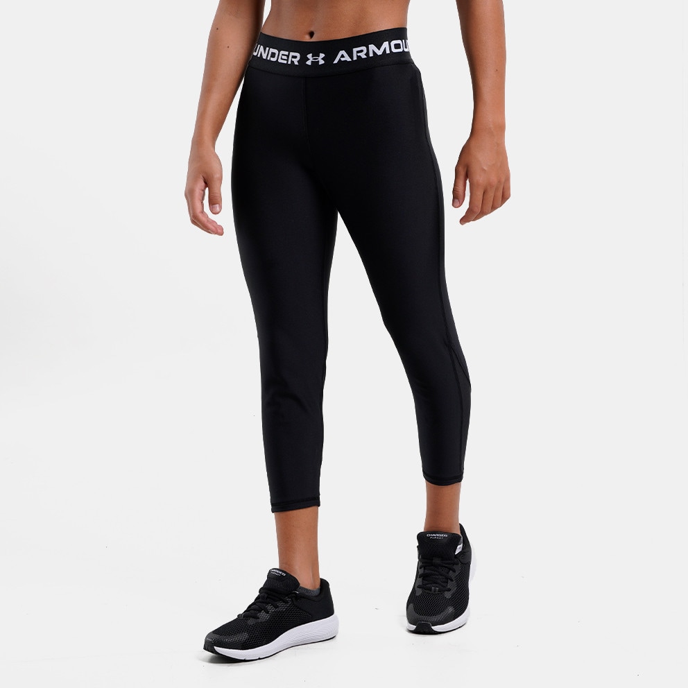 Grey Under Armour Womens HG No-Slip Waistband Ankle Leggings - Get The Label