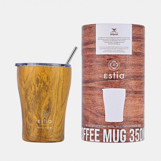 Estia "Save The Aegean" Coffee Mug με Καλαμάκι 350ml