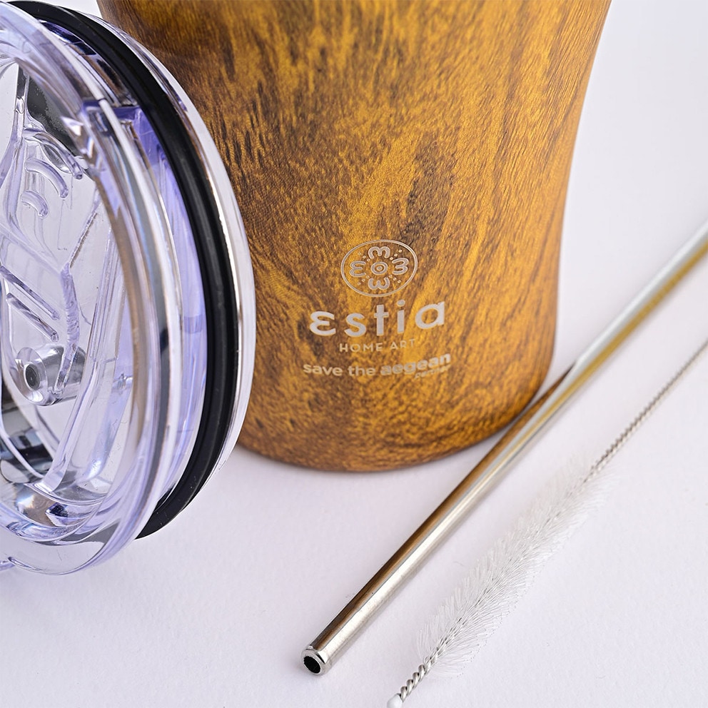 Estia "Save The Aegean" Coffee Mug με Καλαμάκι 350ml