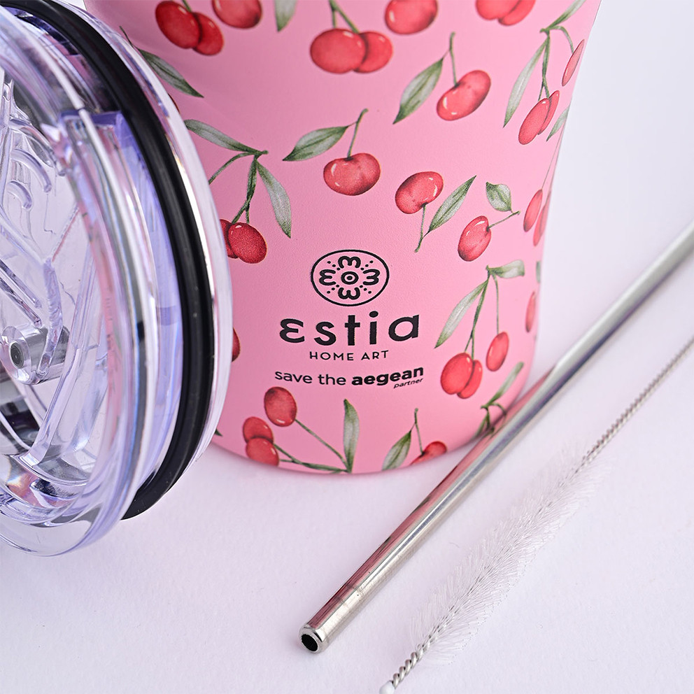 Estia "Save The Aegean" Coffee Mug με Καλαμάκι 350ml