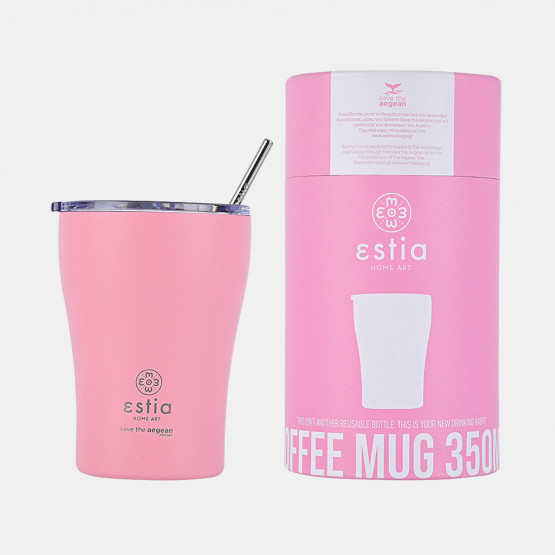 Estia "Save The Aegean" Coffee Mug με Καλαμάκι 350ml
