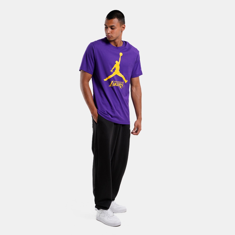 Nike Men's Los Angeles Lakers Purple Logo T-Shirt, Medium