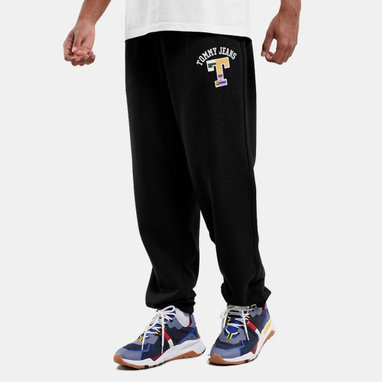 Tommy Jeans Tjm Rlx Luxe Graphic Sweatpant BLACK DM0DM16773 - BDSR - tommy  hilfiger blue drawstring backpack