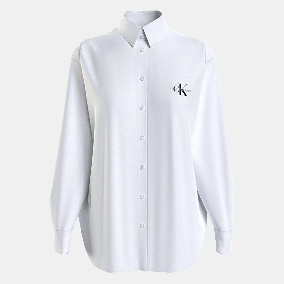 Calvin Klein Monologo Relaxed Shirt BRIGHT WHITE J20J220515 - calvin klein  belt bag - 0LA