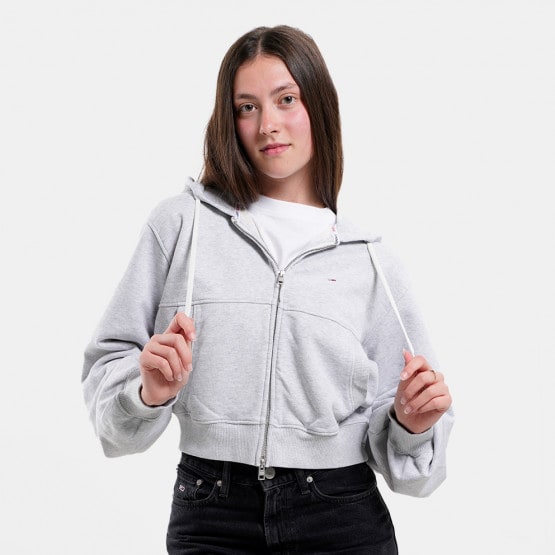 Tommy Jeans Tjw Cropped 2Way Zip Thru Hoodie