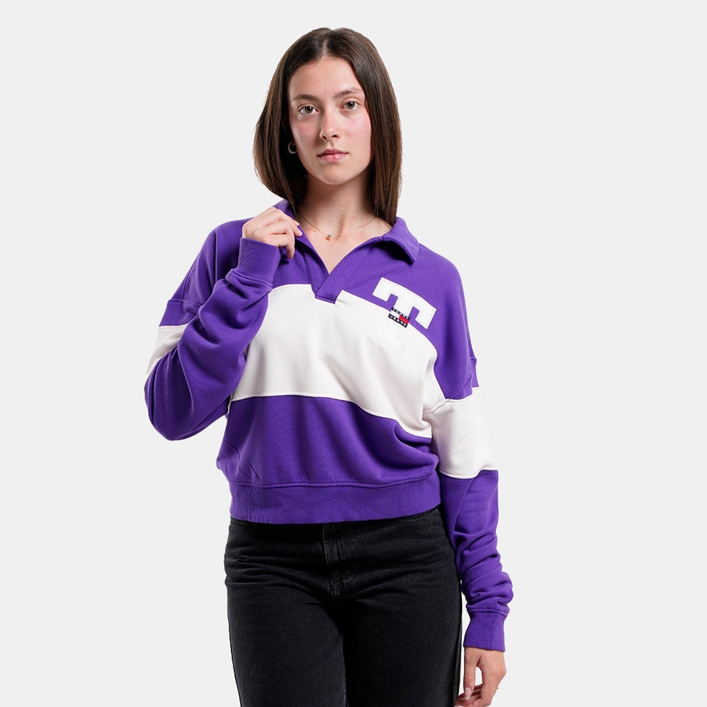  Tommy Jeans Letterman Γυναικεία Πολο Μπλούζα με Μακρύ Μανίκι (9000152580_70191) 2025