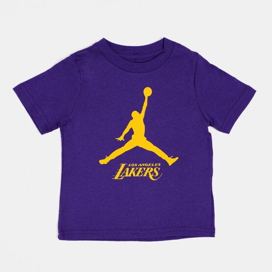 Los Angeles Lakers Girls Youth Back in Action Long Sleeve T-Shirt - Gold