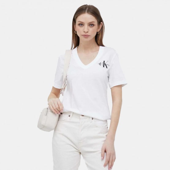 Calvin Klein Monologo Slim V-Neck Women's T-shirt