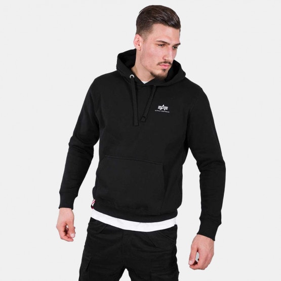 Alpha Industries sweatshirt Basic Zip Hoody men's black color