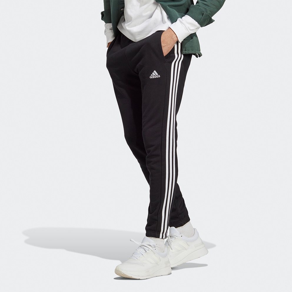 Adidas essentials 3 stripe sweatpants mens outlet