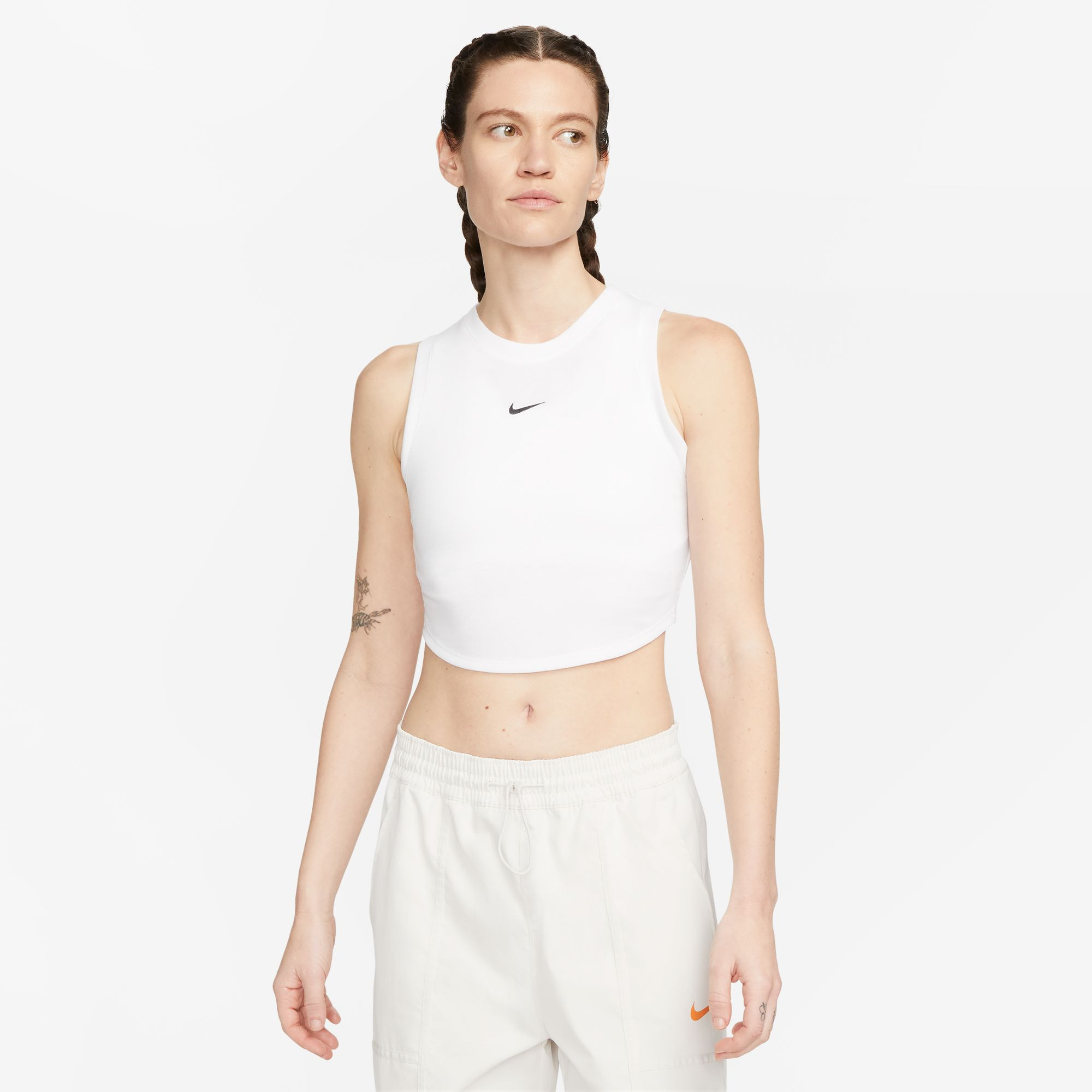  Nike Sportswear Essential Rib Cropped Γυναικεία Αμάνικη Μπλούζα (9000151901_1540) 2025