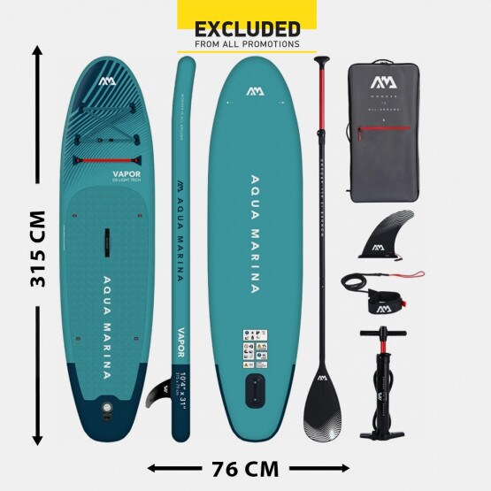 Aqua Marina Vapor 10' 4'' SUP Φουσκωτή Σανίδα 315 x 76 x 12 cm