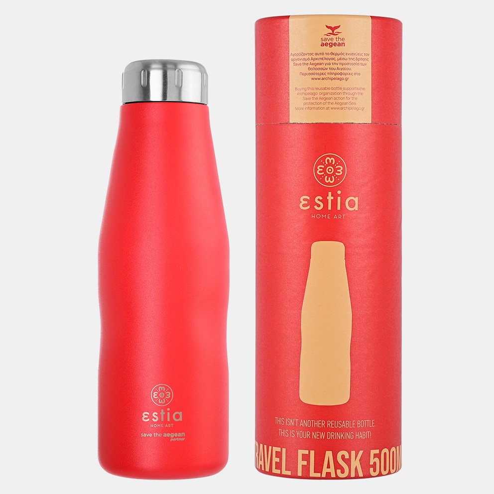Estia ''Save The Aegean'' Travel Flask Μπουκάλι Θερμός 500ml