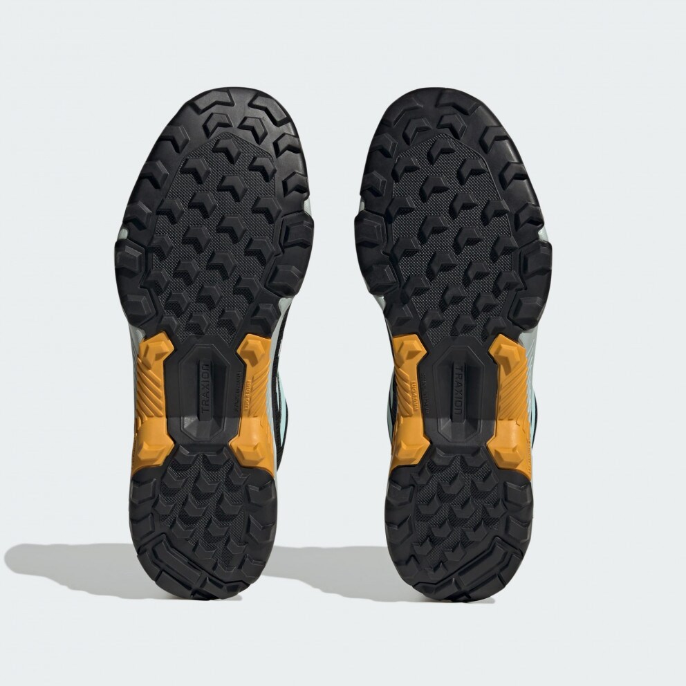 adidas Eastrail 2.0 Mid Rain.Rdy Hiking Shoes Core Black Semi Flash Aqua Preloved Yellow IF4912