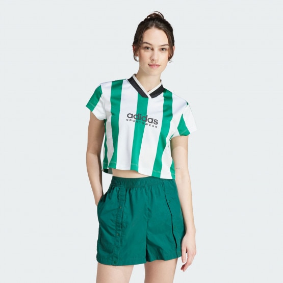 adidas Tiro Colorblock Crop Tee