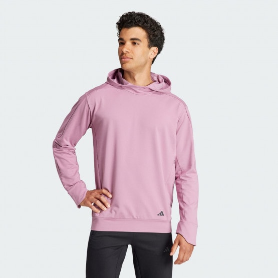 adidas Yoga Training Hooded Sweatshirt Wonder Orchid / Pulse Lime IN7924