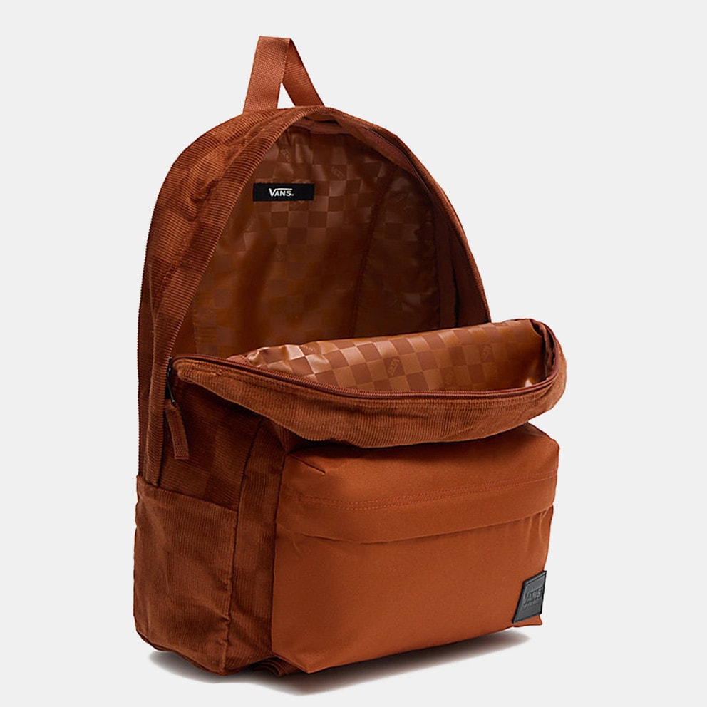 Vans leather backpack deals