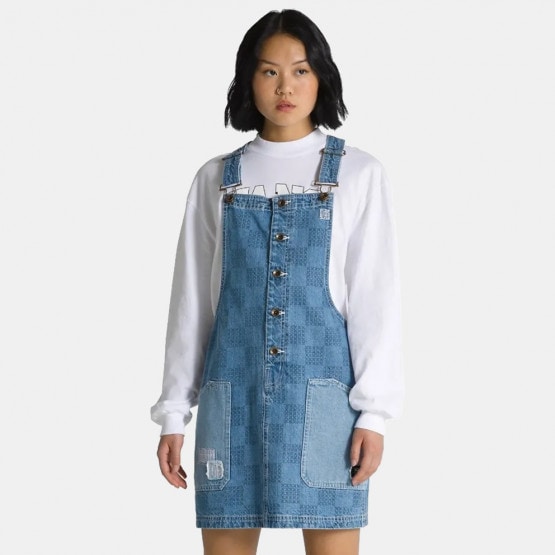 Vans Mended Check Denim Pinafore Women's Dress