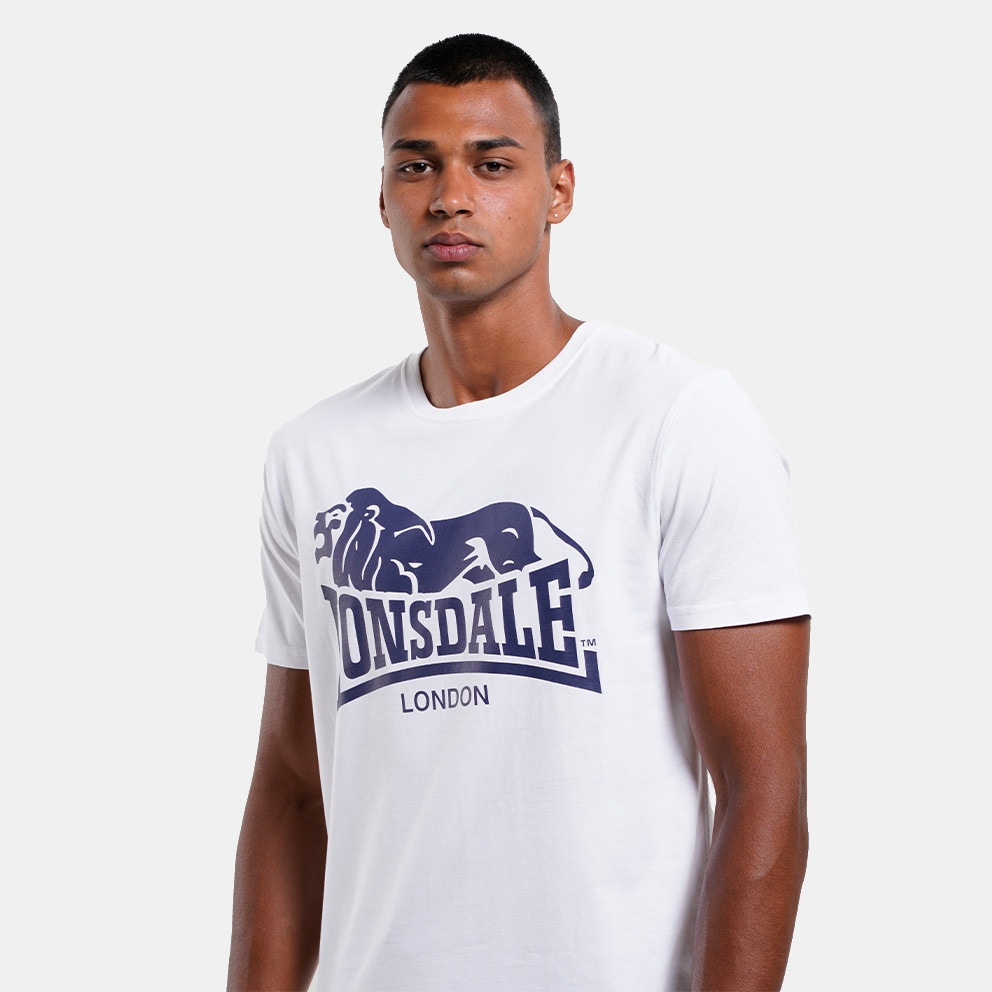 paisley-print linen shirt - Lonsdale Gransha Men's T - shirt White 117346