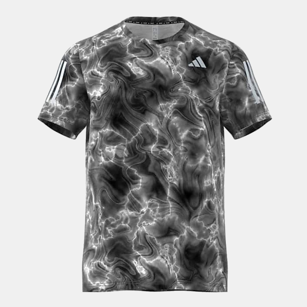 adidas Own The Run Allover Print Men's Tee