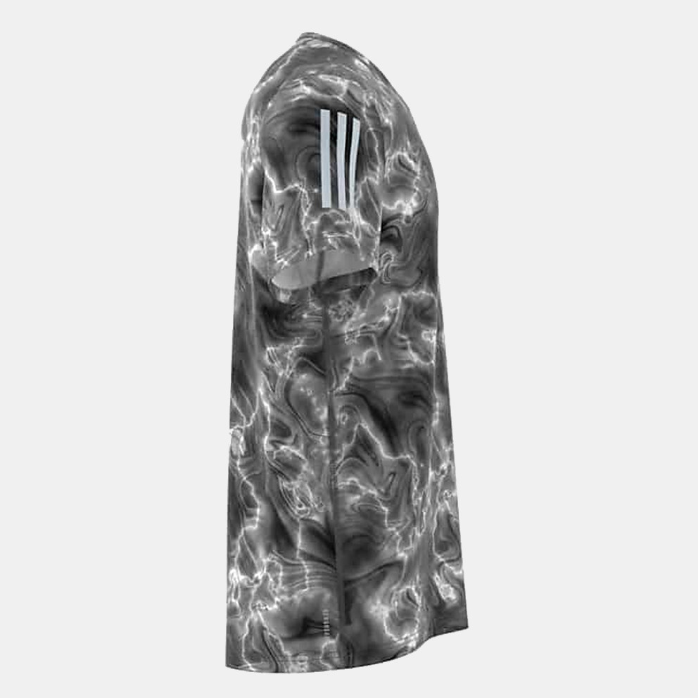 adidas Own The Run Allover Print Men's Tee