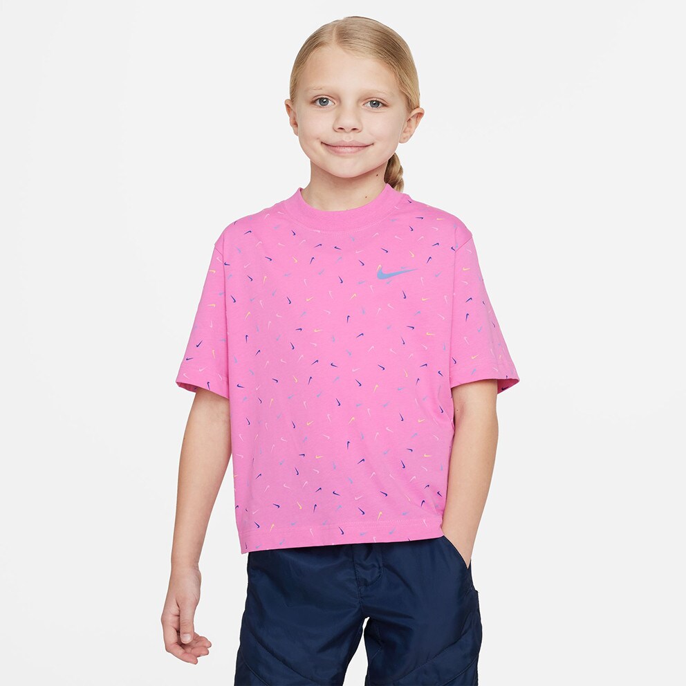 Nike G Nk Nsw Tee Boxy Swoosh Aop (9000152080_69996)