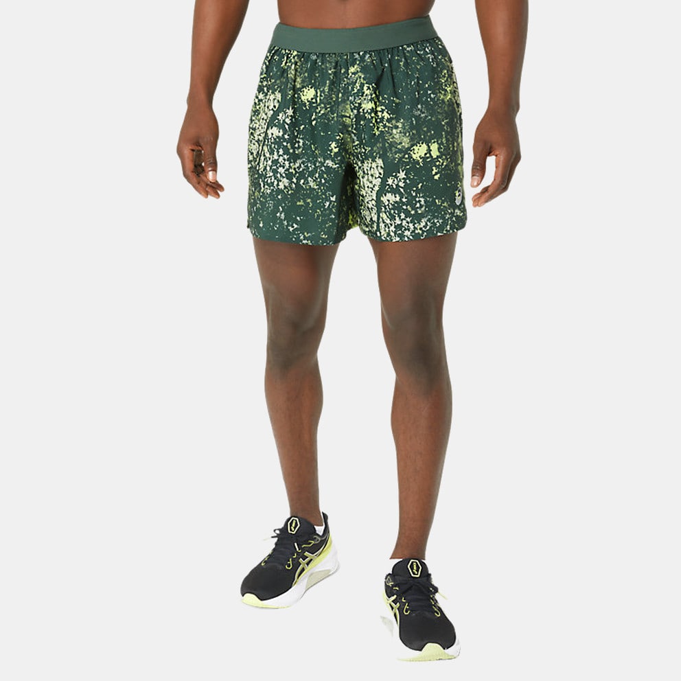 ASICS Aop 5In Men s Shorts Green 2011C879 300M Asics Japan S
