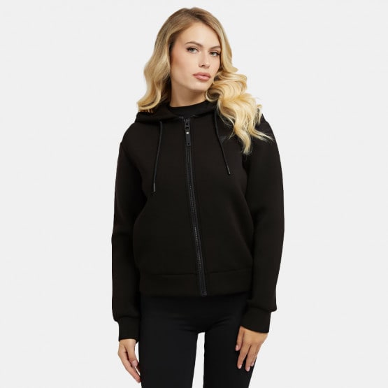 Guess Allie Scuba Hoodie Zip Sweatsh Φουτερ Γυναικ