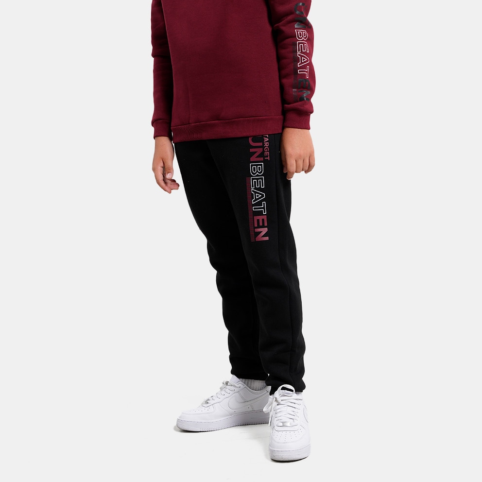 Target Crewneck & Cuffed Pants Fleece "Unbeaten" Παιδικό Σετ Φόρμας