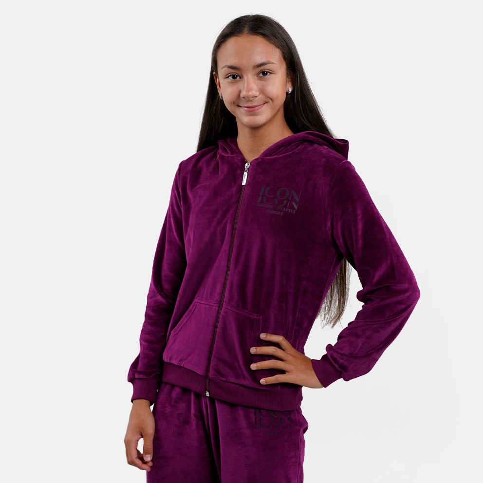 Target Set With Hoodie Jacket Velour Παιδικό Σετ Φόρμας