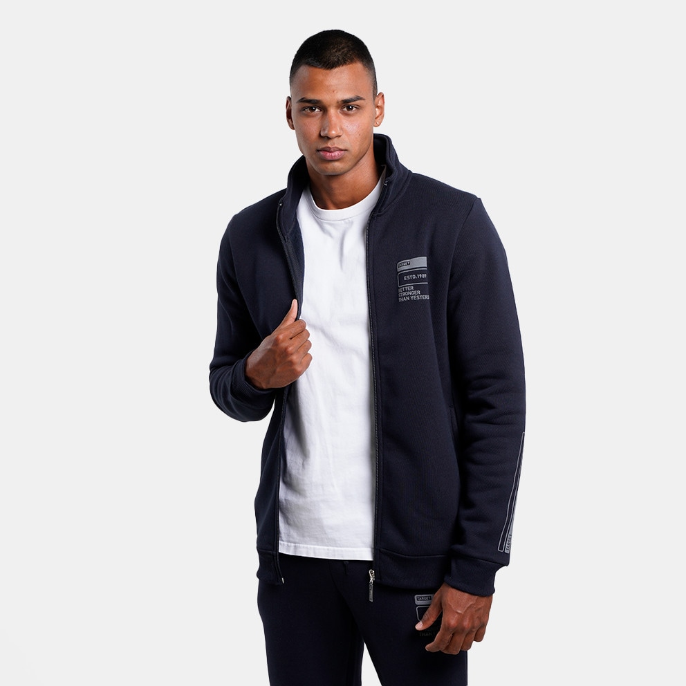 Target Jacket High Neck Fleece Ανδρική Ζακέτα