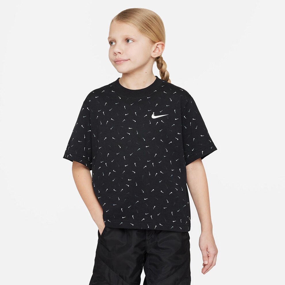 Nike G Nk Nsw Tee Boxy Swoosh Aop (9000152079_1469)