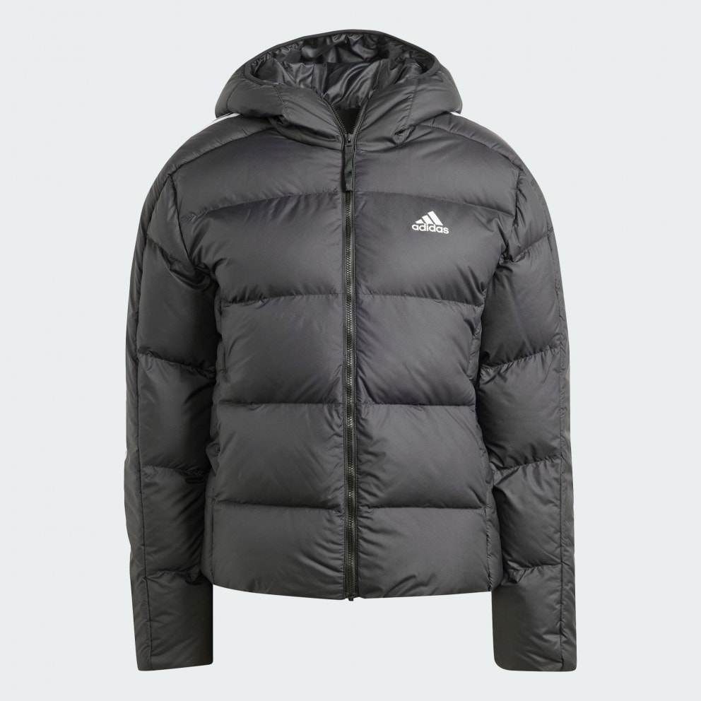 adidas Essentials 3-Stripes Mid Down Hooded Jacket