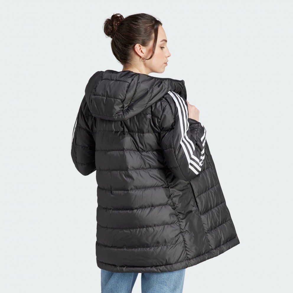 adidas Essentials 3-Stripes Light Down Hooded Parka