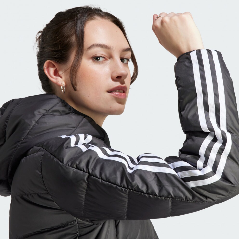 adidas Essentials 3-Stripes Light Down Hooded Parka