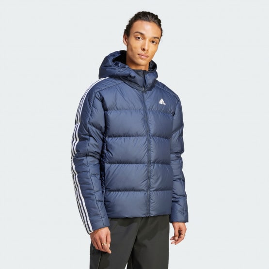 adidas Essentials Midweight Down Hooded Jacket LEGEND INK IK3213