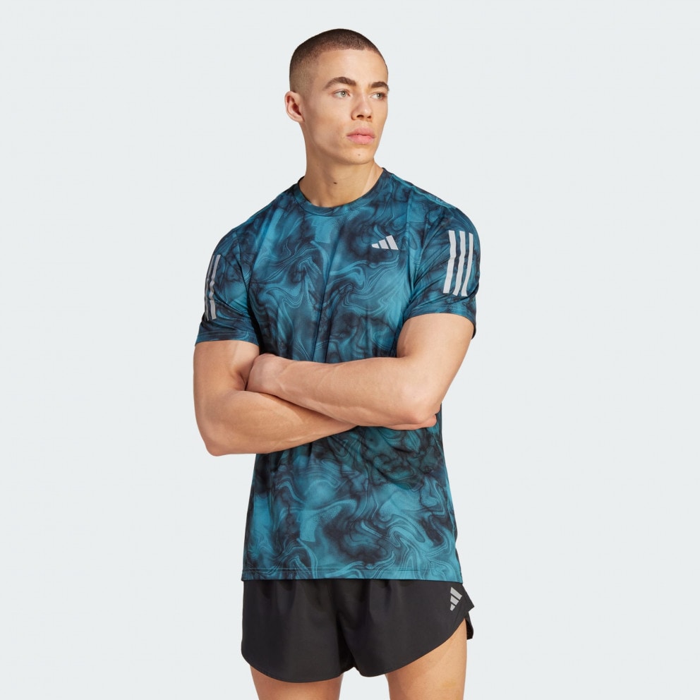 adidas Own The Run Allover Print Ανδρικό T-shirt