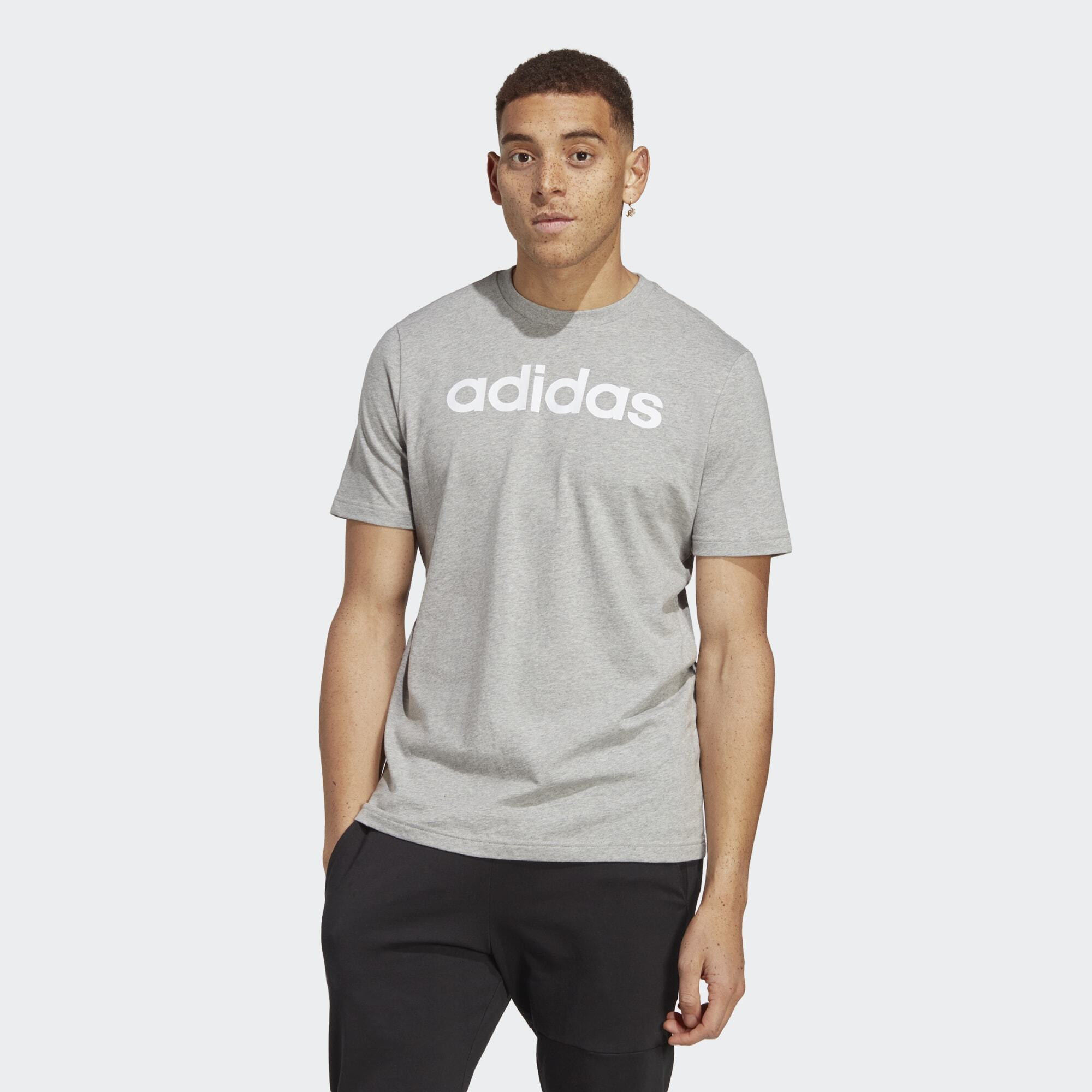 adidas Essentials Single Jersey Linear Embroidered Logo T (9000163952_2113)