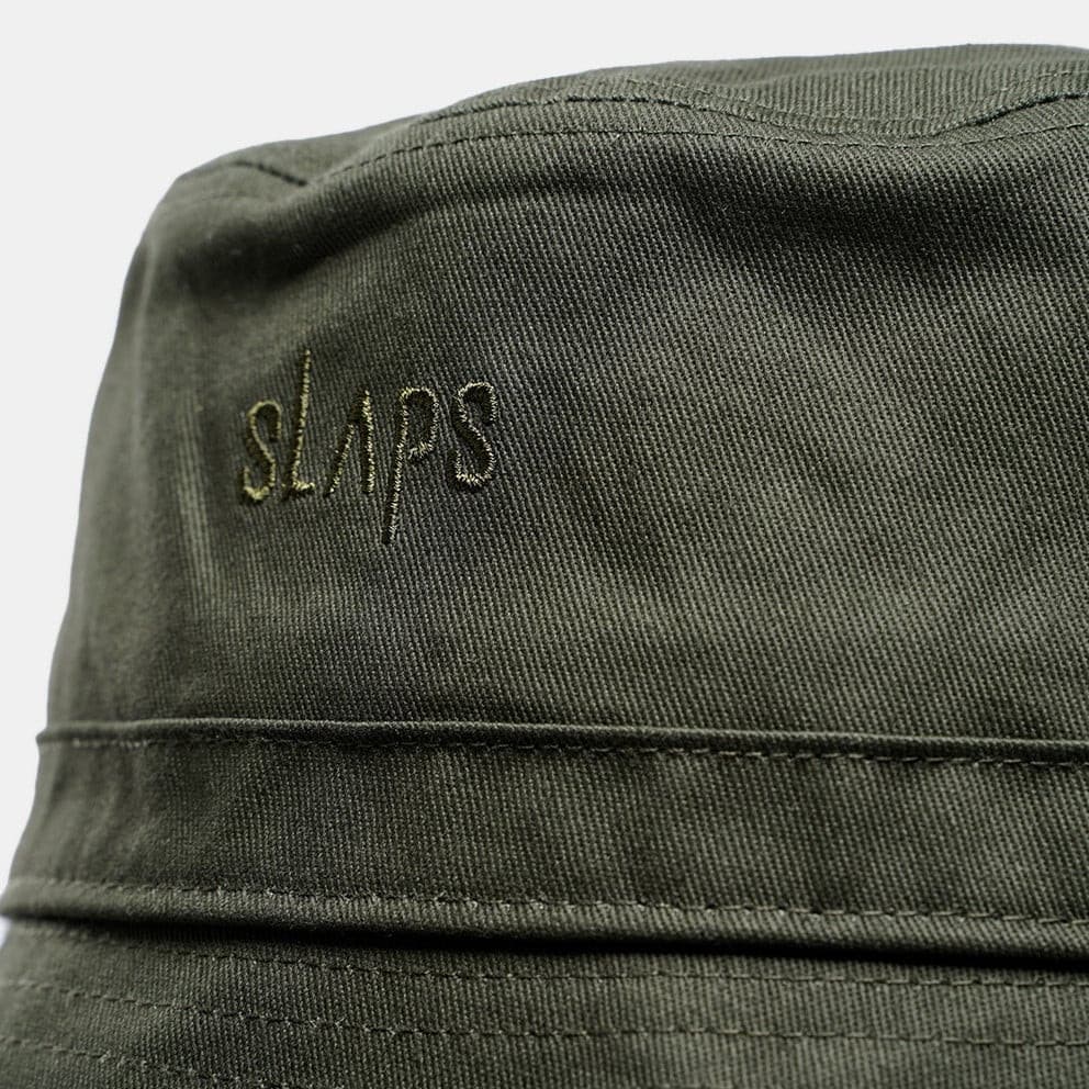 44 - Slaps Unisex Bucket Hat Khaki SL82310021 - MRDR embroidered cap Blu