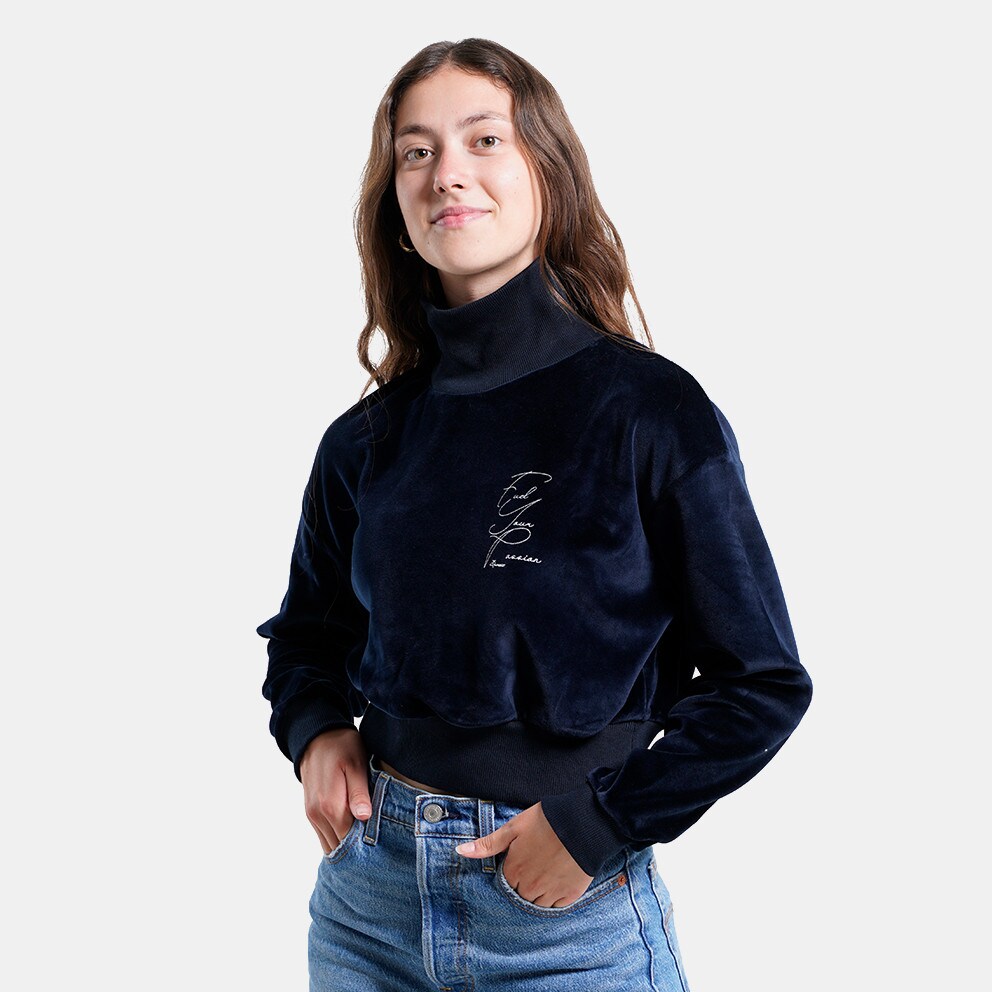 Target Turtle Neck Crop Top Velour Fuel