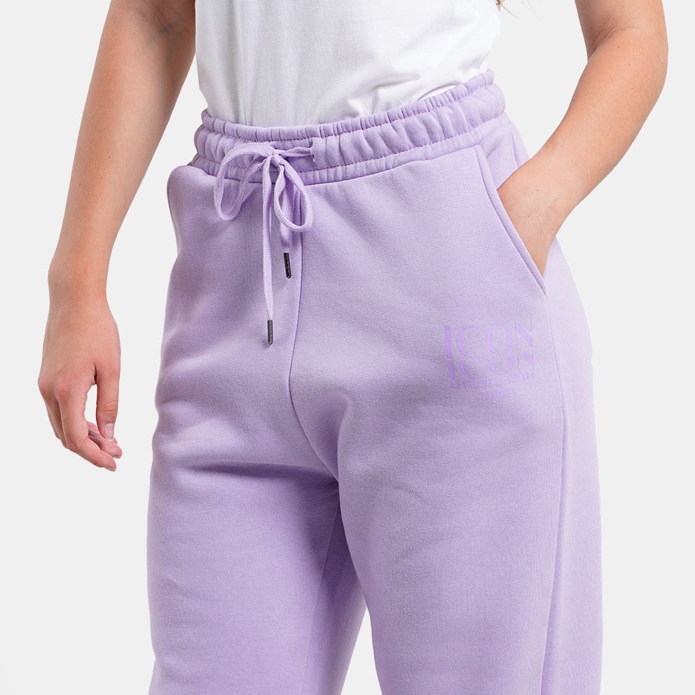 Target Cuffed Pants Fleece "Icon" Γυναικείο Παντελόνι Φόρμας