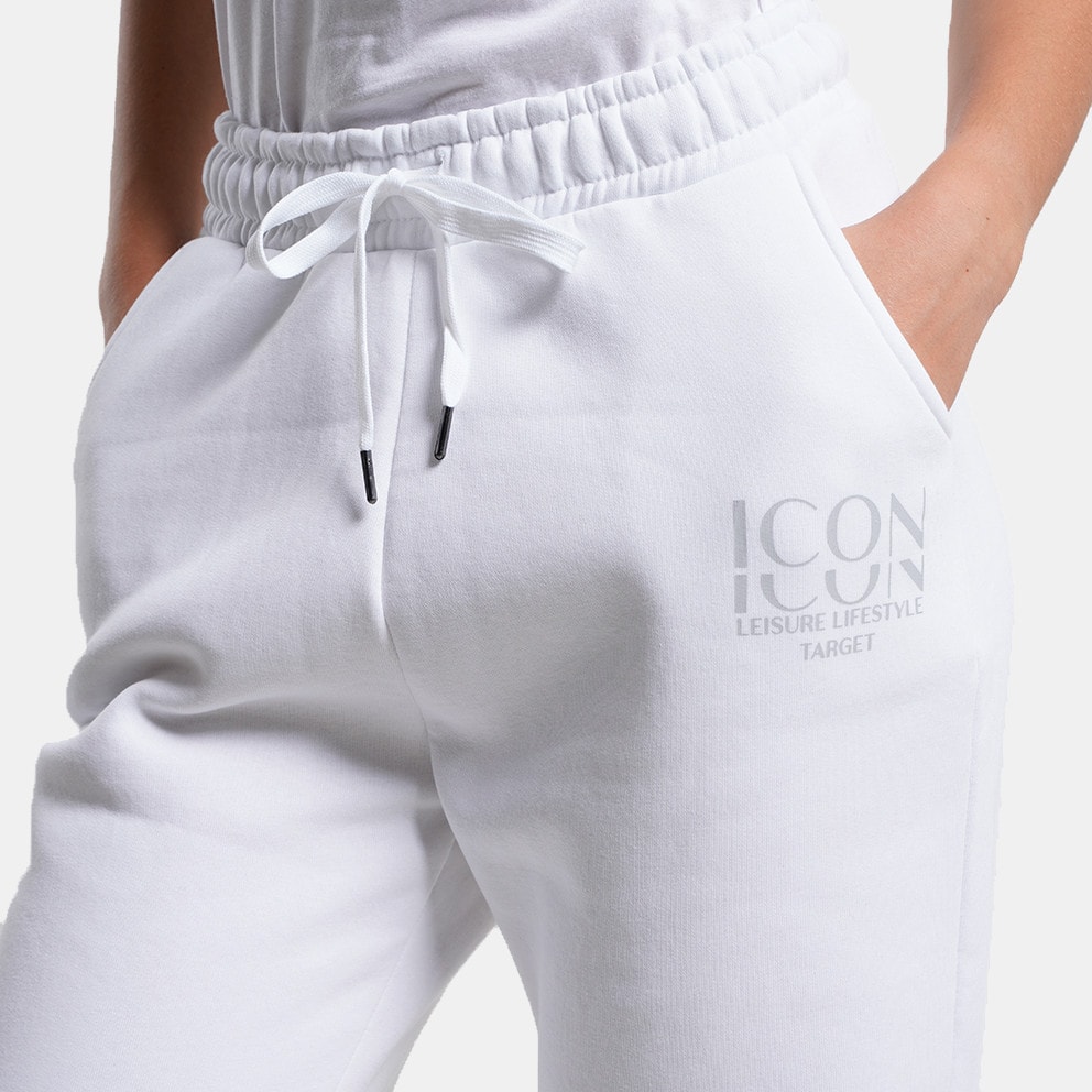 Target Oversized Flare Hem Pants Fleece "Icon" Γυναικείο Παντελόνι Φόρμας