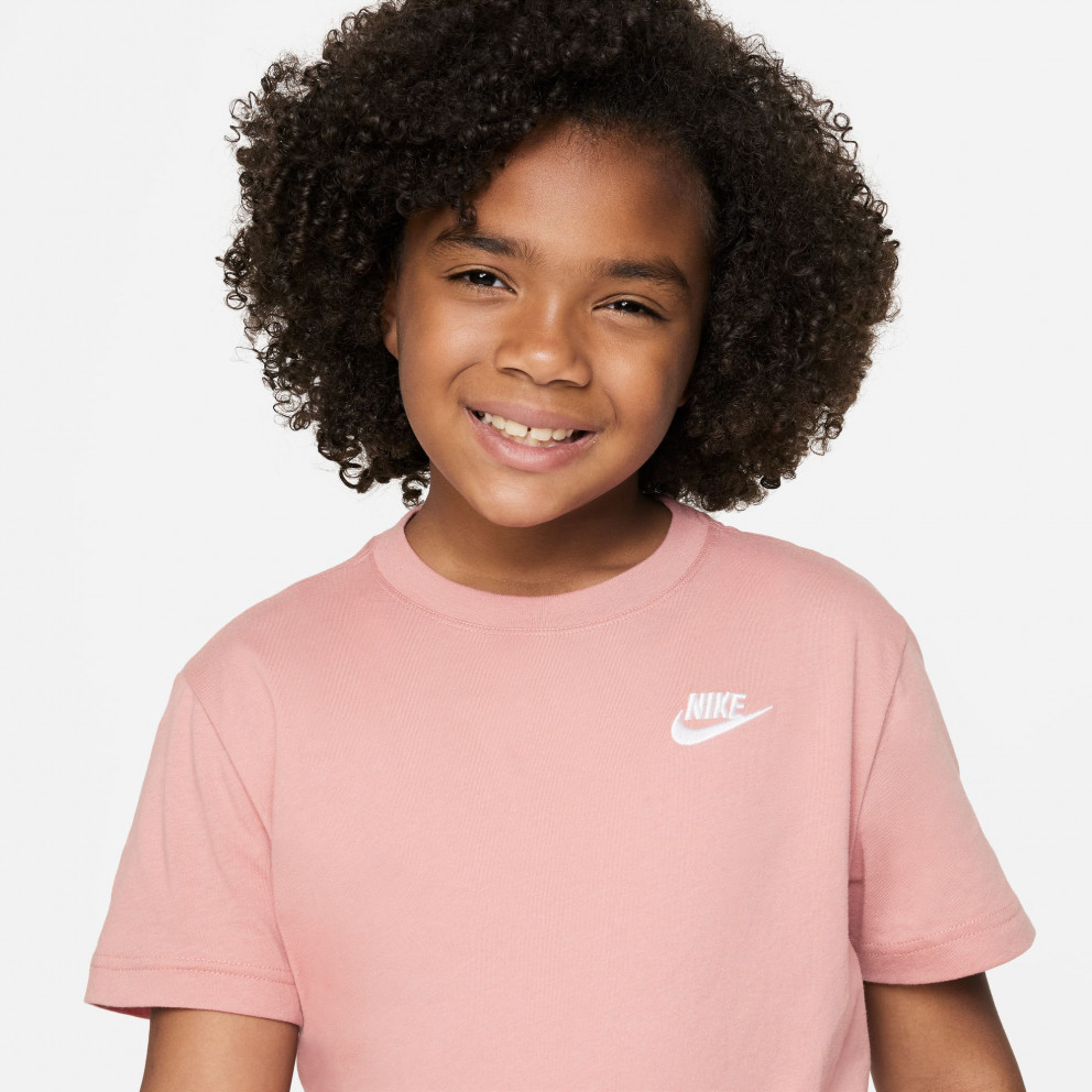 Nike Sportswear Tee Club Kid's T-Shirt Pink FD0927-618