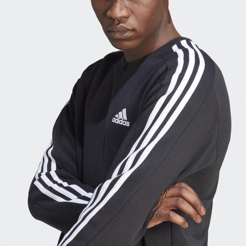 adidas Essentials Fleece 3-Stripes Ανδρική Μπλούζα Φούτερ