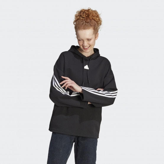 adidas Future Icons 3-Striped Γυναικεία Μπλούζα με Κουκούλα