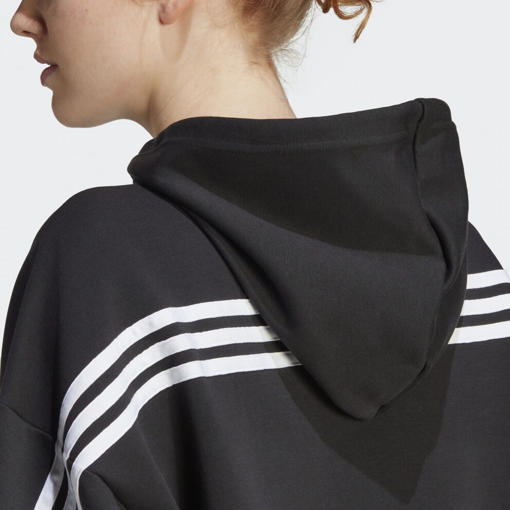 adidas Future Icons 3-Striped Γυναικεία Μπλούζα με Κουκούλα