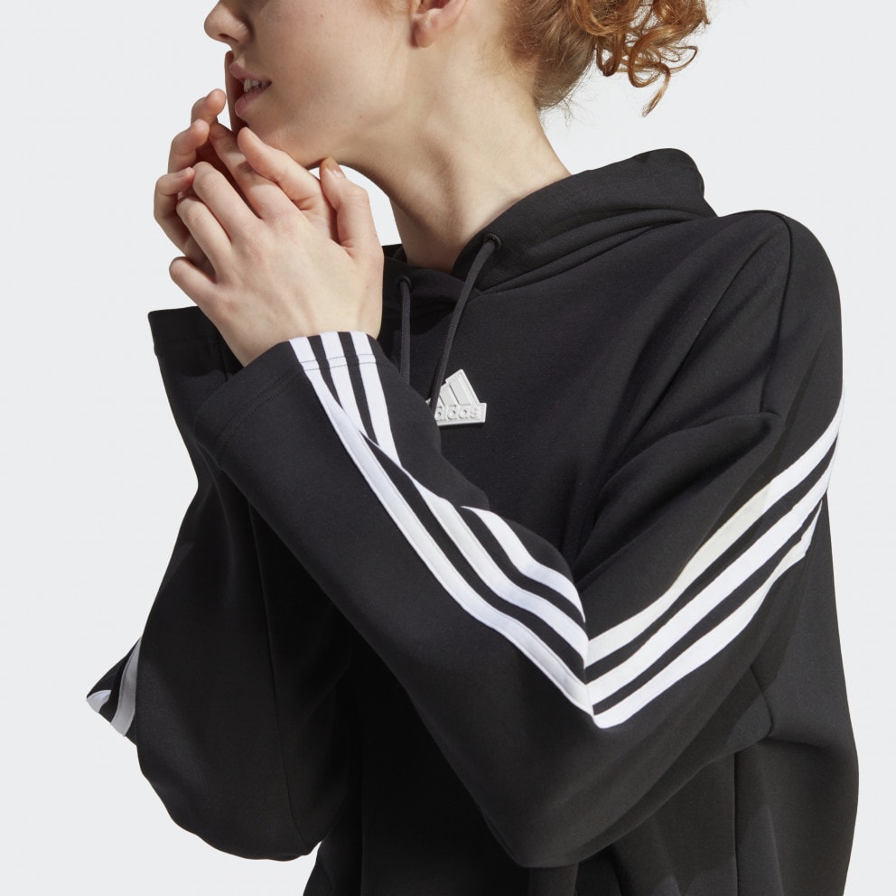 adidas Future Icons 3-Striped Γυναικεία Μπλούζα με Κουκούλα